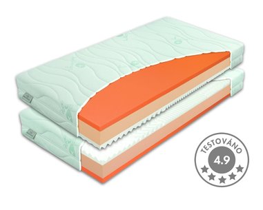 Tvrdší zdravotný matrac BROOKLYN HARD 1+1 Zdarma, 20cm, 130kg, pamäťová pena Tvrdší zdravotný matrac BROOKLYN HARD 1+1 Zdarma, 20cm, 130kg, pamäťová pena