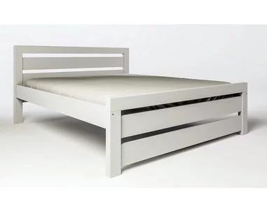 Posteľ dvojlôžko RHINO I. senior A0546 180x200, smrek - biela - pohľad č. 1