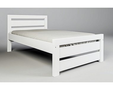 Posteľ z masívu - jednolôžko RHINO I. senior A0545 B, 120x200, biely smrek Posteľ z masívu - jednolôžko RHINO I. senior A0545 B, 120x200, biely smrek