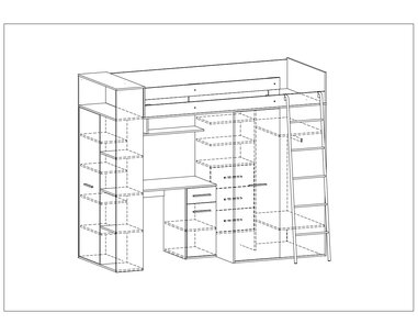 posteľ Vera - Pravá, lamino craft biely grafit montážny návod