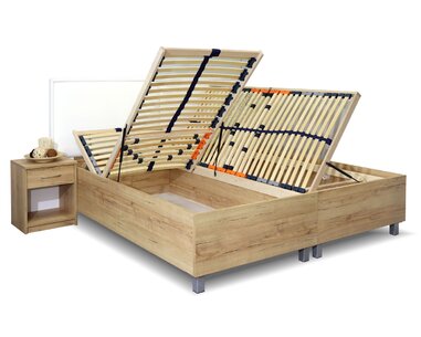 Rošty - dvojlôžko s úložným priestorom LA FINESA