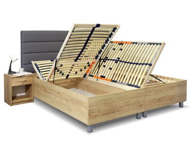 Rošty - posteľ dvojlôžko s úložným priestorom LA FUTURA