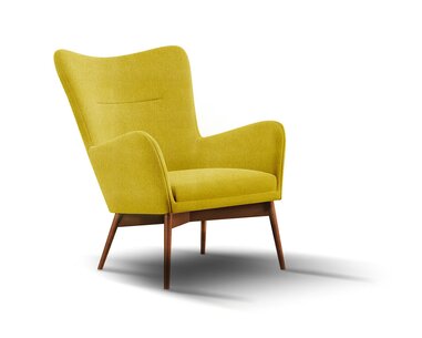 Designové čalúnené kreslo BREEZE - podnož cut