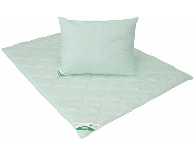 Letný posteľný set ALOE VERA - vankúš a paplón
