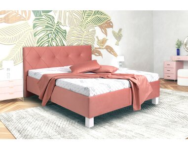 Čalúnená posteľ  Nero, s roštom a úložným priestorom