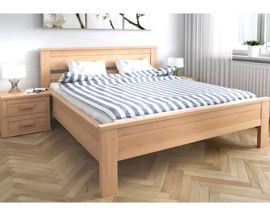 Vysoká drevená buková posteľ LAURA - pohľad č. 2