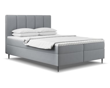 Vysoká posteľ boxspring ADEL, s matracami a topperom, 140x200cm - pohľad č. 2