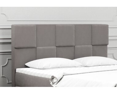 Zvýšená posteľ boxspring ALMA, s matracmi a topperom, 140x200cm - pohľad č. 4