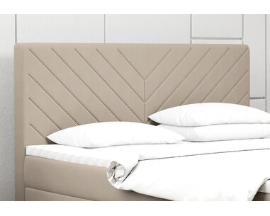 Vysoká posteľ boxspring BALTIC, s matracmi a topperom - pohľad č. 4
