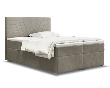 Vysoká posteľ boxspring CASTEL, s matracmi a topperom Vysoká posteľ boxspring CASTEL, s matracmi a topperom