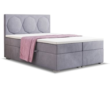 Vysoká posteľ boxspring GRANDE, s matracmi a topperom