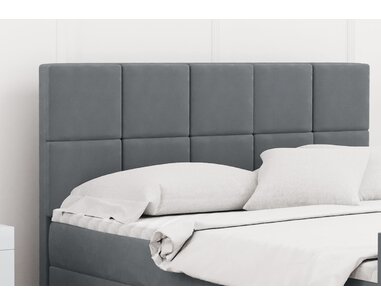 Posteľ boxspring s čelami HANIA, matrac a topper v cene, 140x200cm - pohľad č. 4