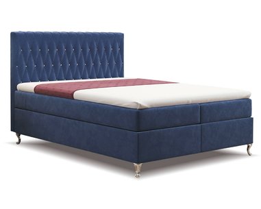 Vysoká posteľ boxspring KATE, s matracmi a topperom