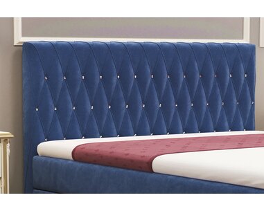Vysoká posteľ boxspring KATE, s matracmi a topperom, 140x200cm - pohľad č. 4