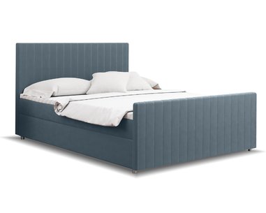 Posteľ boxspring s čelami LANTINO, matrace a topper v cene, 140x200cm - pohľad č. 2