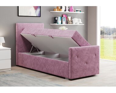 Boxspring Lily - otváranie zľava v interiéri
