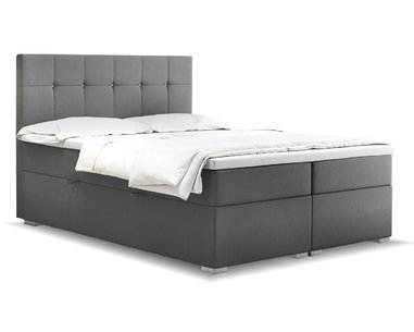 Vysoká posteľ boxspring LINDT, s matracami a topperom