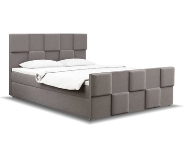 Posteľ boxspring s čelami MALTA, matrace a topper v cene, 140x200cm - pohľad č. 2