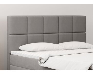 Zvýšená posteľ boxspring MEGAN, s matracmi a topperom, 140x200cm - pohľad č. 4