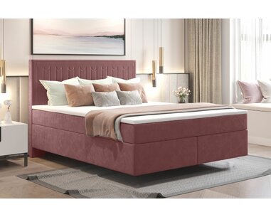 Zvýšená posteľ boxspring SEVILA 1, s matracmi a topperom, 140x200cm Zvýšená posteľ boxspring SEVILA 1, s matracmi a topperom, 140x200cm