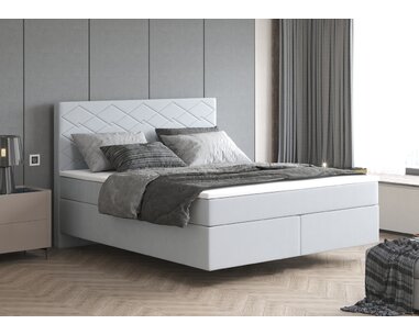 Zvýšená posteľ boxspring SEVILA 3, s matracmi a topperom Zvýšená posteľ boxspring SEVILA 3, s matracmi a topperom