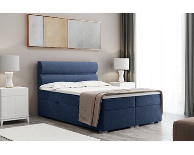 Vysoká posteľ boxspring VERA, s matracmi a topperom, 140x200cm Vysoká posteľ boxspring VERA, s matracmi a topperom, 140x200cm