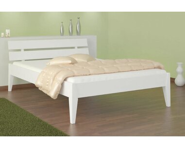 Drevená posteľ Fiesta biela, 140x200cm, masív borovica