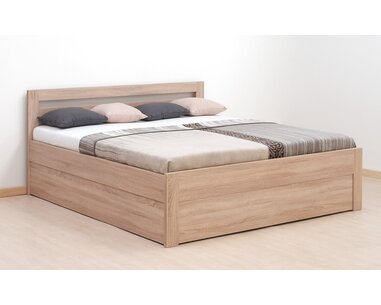 Manželská posteľ dvojlôžko s úložným priestorom MARIKA, lamino, 160x200, 180x200 cm, čelní výklop Manželská posteľ dvojlôžko s úložným priestorom MARIKA, lamino, 160x200, 180x200 cm, čelní výklop