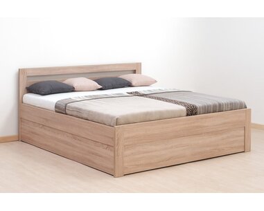Manželská posteľ dvojlôžko s úložným priestorom MARIKA, lamino, 160x200, 180x200 cm, boční výklop Manželská posteľ dvojlôžko s úložným priestorom MARIKA, lamino, 160x200, 180x200 cm, boční výklop