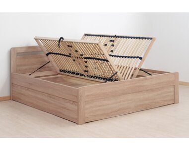 Manželská posteľ dvojlôžko s úložným priestorom MARIKA-oblá, 160x200, 180x200 cm, boční výklop Manželská posteľ dvojlôžko s úložným priestorom MARIKA-oblá, 160x200, 180x200 cm, boční výklop