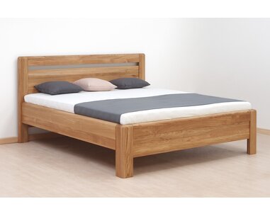 Zvýšená posteľ z masívu ADRIANA, masiv dub
