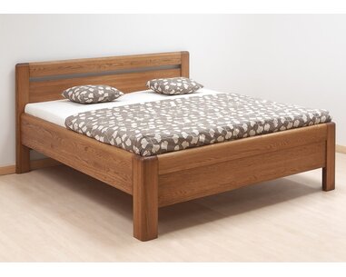 Zvýšená posteľ z masívu ADRIANA, masiv dub