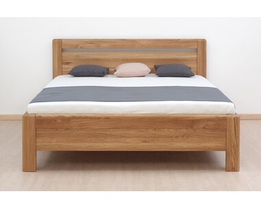 Zvýšená posteľ z masívu ADRIANA, masiv dub