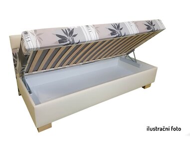 Čalúnená posteľ s úložným priestorom Adam
