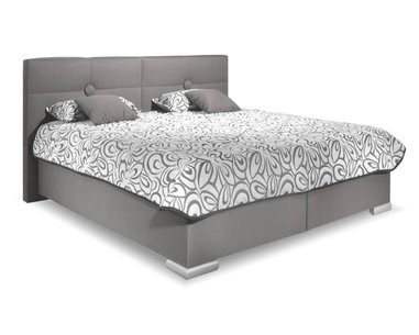 Vyvýšená čalúnená posteľ s úložným priestorom FACILE Vyvýšená čalúnená posteľ s úložným priestorom FACILE