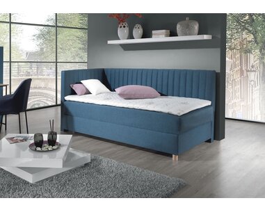 Americká posteľ boxspring s úložným priestorom NOVO
