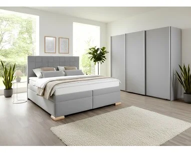 Americká posteľ boxspring GIARDINO, s úložným priestorom - pohľad č. 3