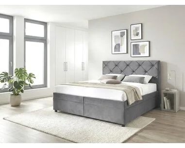 Americká posteľ boxspring PALLADIO, s úložným priestorom - pohľad č. 2