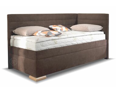 Rohová posteľ boxspring VENETO 100x200 pravá, s úložným priestorom Rohová posteľ boxspring VENETO 100x200 pravá, s úložným priestorom