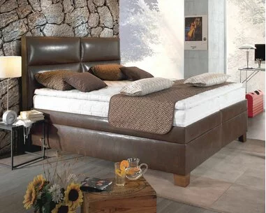 Americká posteľ boxspring LUIGI, s úložným priestorom - pohľad č. 1