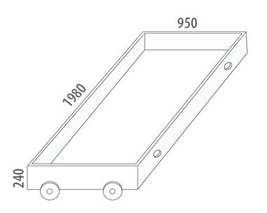 Úložný priestor veľký D912/BC-Domino, masív buk Úložný priestor veľký D912/BC-Domino, masív buk