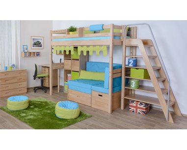 Rebrík policový vysoký D109, masív buk Rebrík policový vysoký D109, masív buk