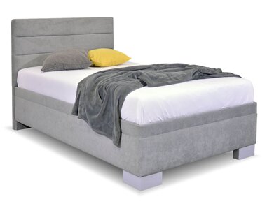 Čalúnená posteľ s úložným priestorom Fontana, 90x200 cm