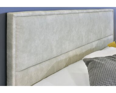 Zvýšená čalúnená posteľ s úložným priestorom Marila