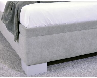 Čalúnená posteľ s úložným priestorom Litera, 120x200 cm
