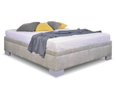 Vyvýšená čalúnená posteľ s úložným priestorom Litera