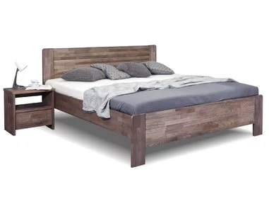 Zvýšená posteľ dvojlôžko z masivu ARION 2, 180x220, masiv buk - pohľad č. 1