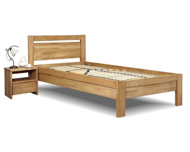 Vyvýšená posteľ z masívu Klementin, 120x200cm, masív buk Vyvýšená posteľ z masívu Klementin, 120x200cm, masív buk