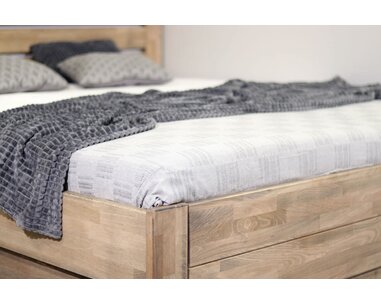 Zvýšená posteľ z masívu Mistral, masív buk, 140x200