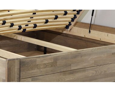 Posteľ s úložným priestorom Mistral, 140x200, masiv buk